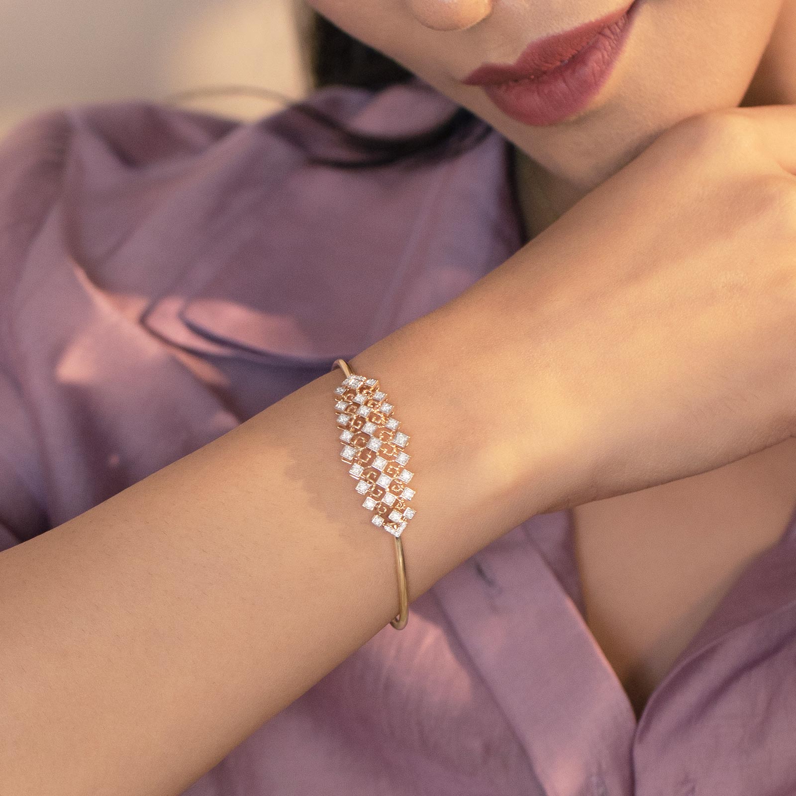 Sparkle Stitch Diamond Bracelet