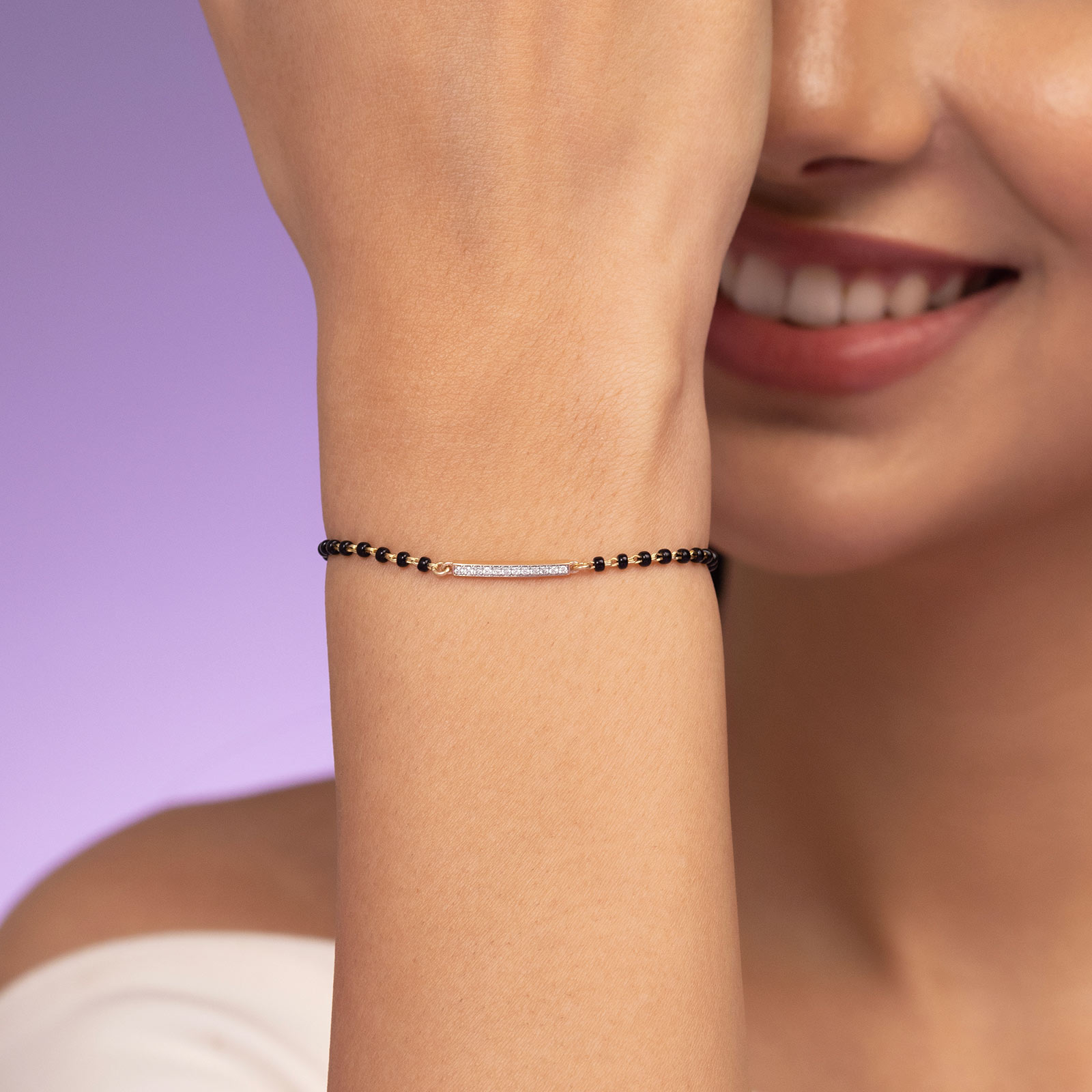 Ilina Diamond Mangalsutra Bracelet