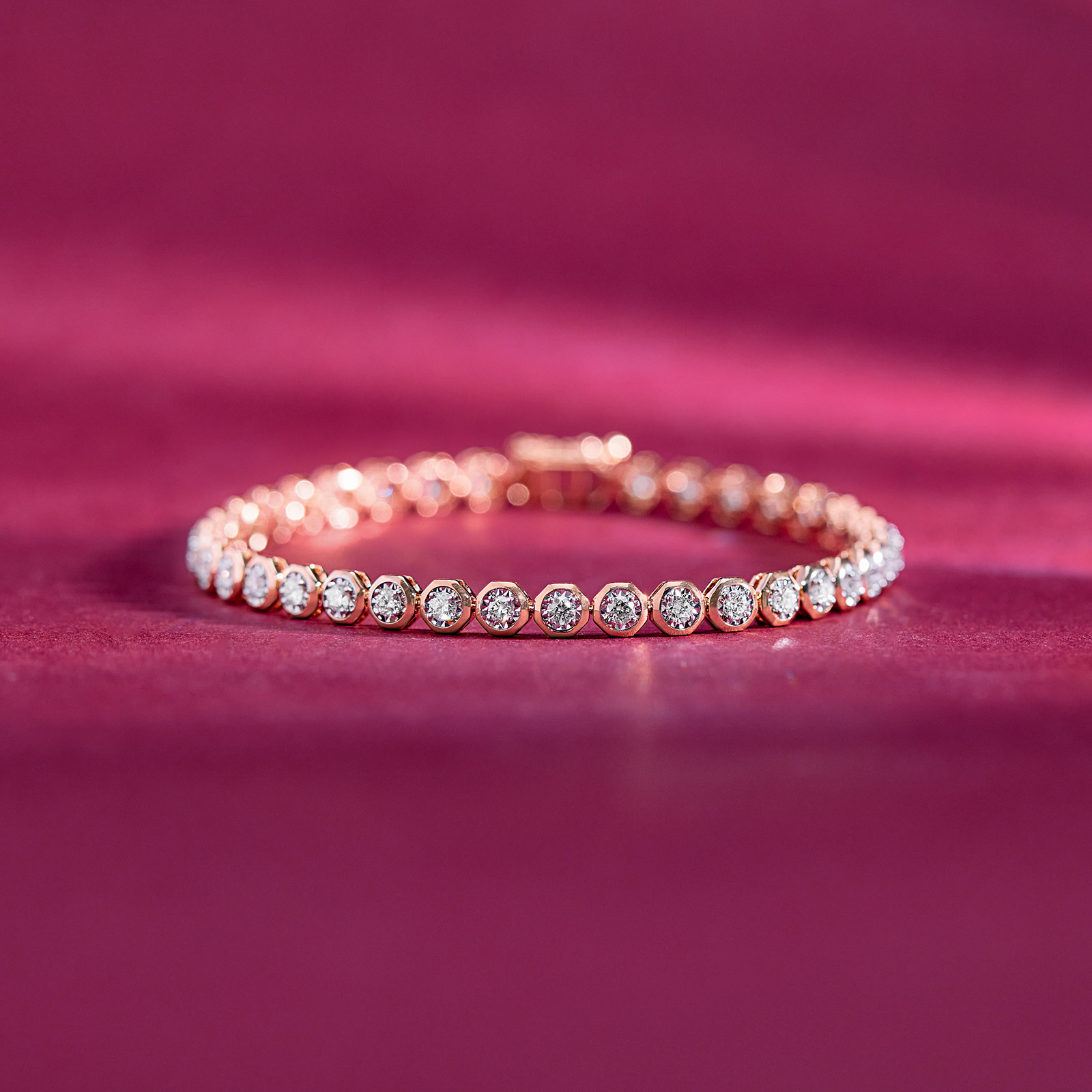 Rosa Diamond Tennis Bracelet
