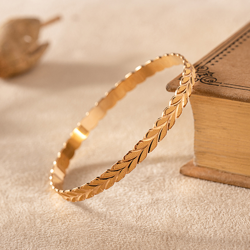 Emily 22KT Gold Bangle