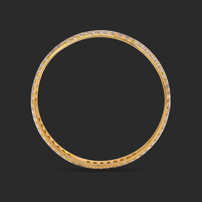 Sequence 22KT Gold Bangle