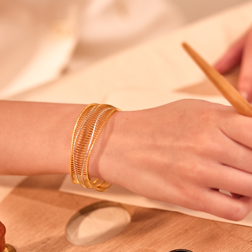 Trishvini 22KT Gold Bangle