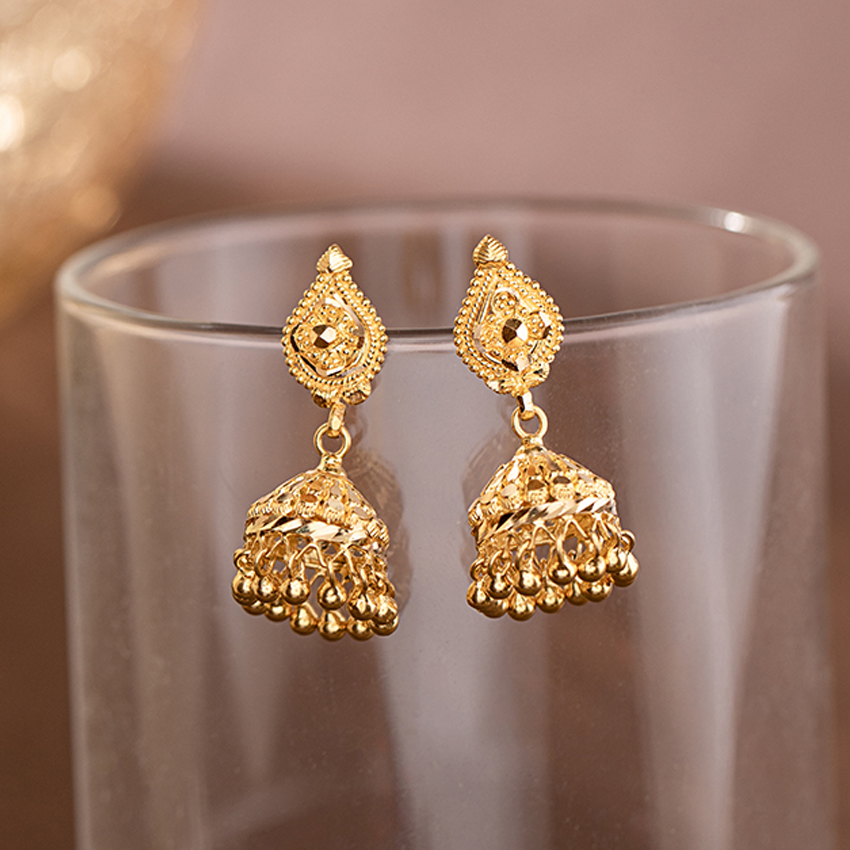 Blissful 22Kt Gold Earrings