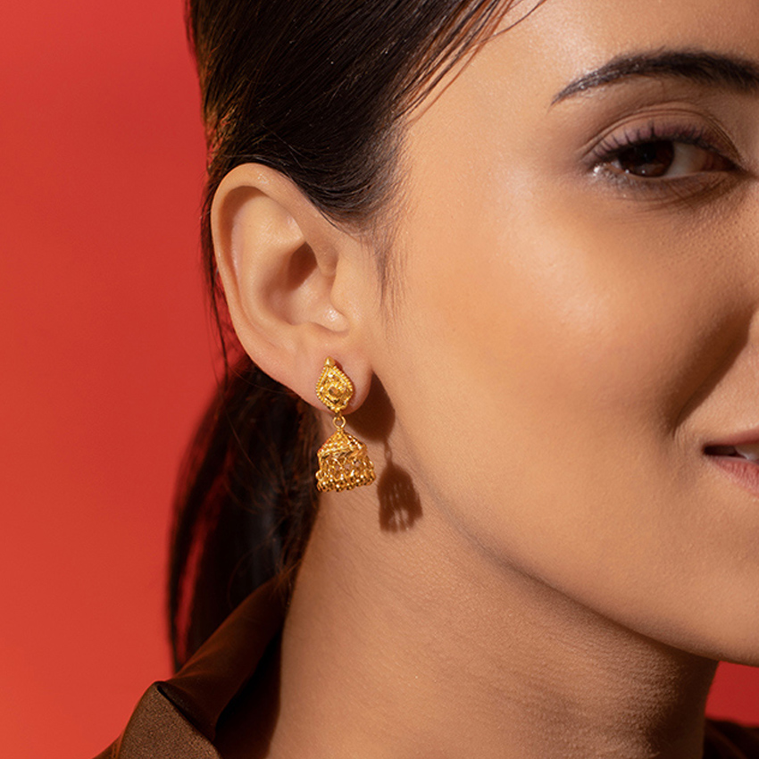 Blissful 22Kt Gold Earrings