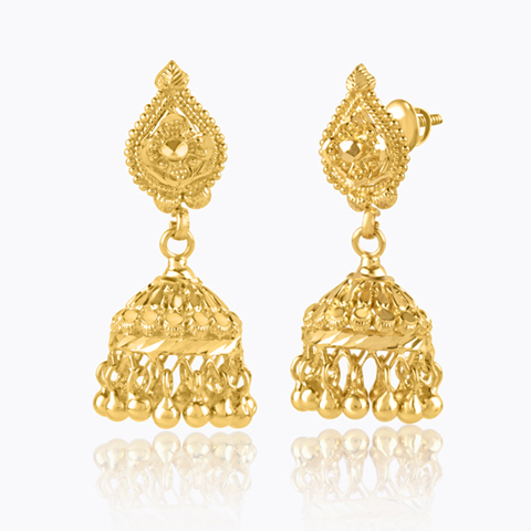 Blissful 22Kt Gold Earrings