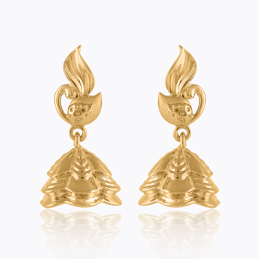Radhika 22KT Gold Jhumkas