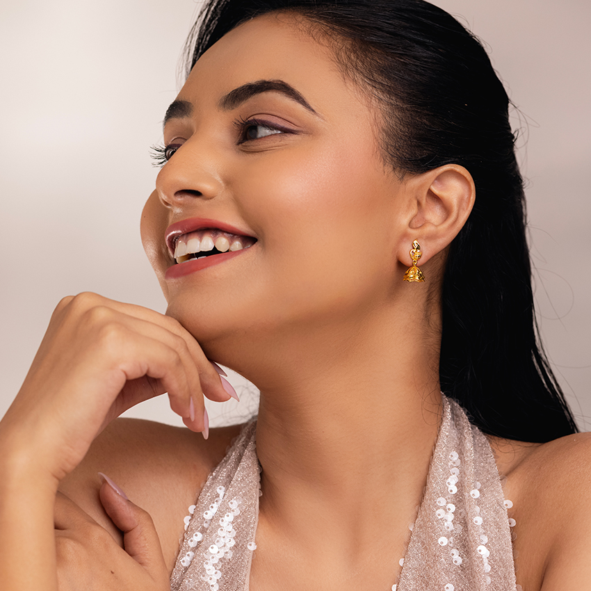 Radhika 22KT Gold Jhumkas