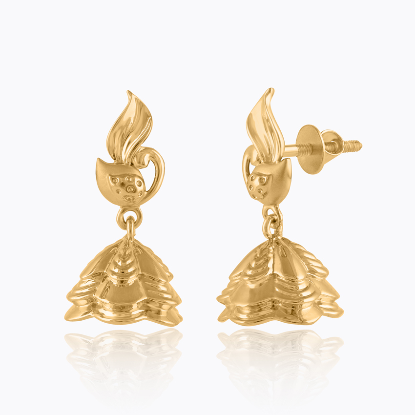 Radhika 22KT Gold Jhumkas