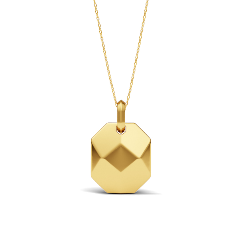 Heart Brink Gold Pendant