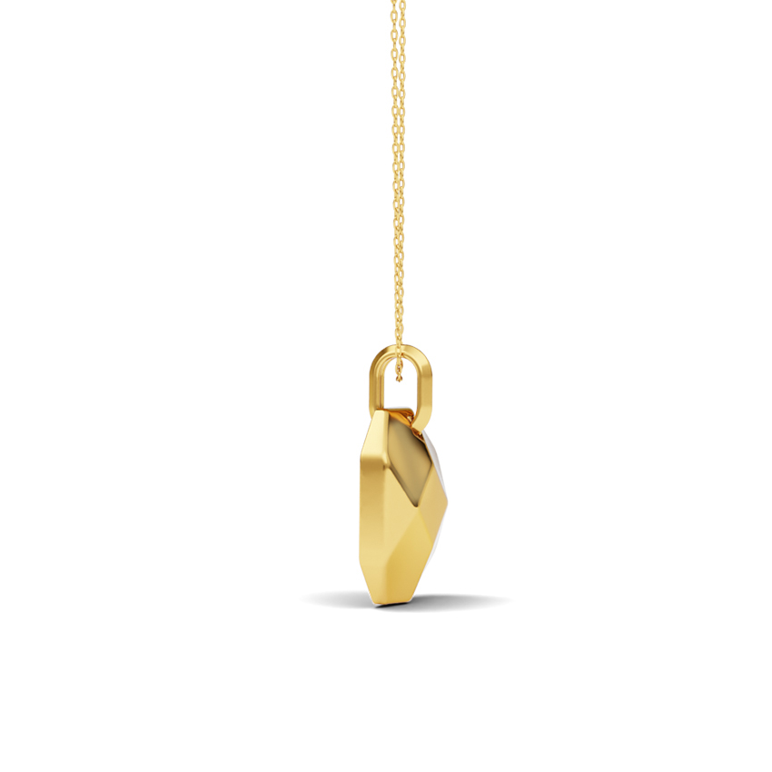Heart Brink Gold Pendant