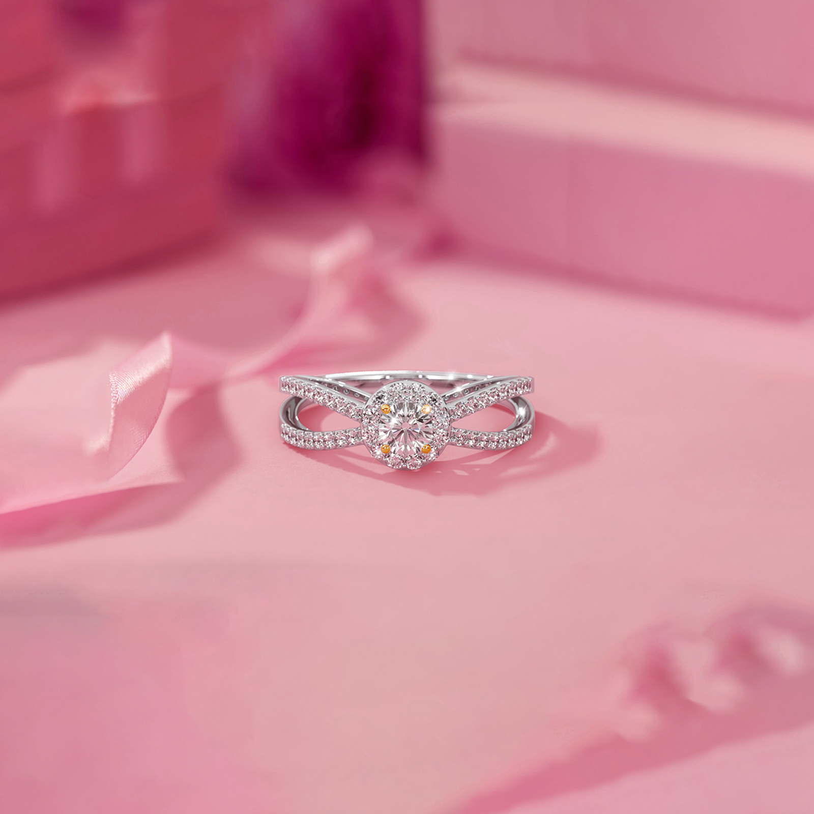 Lustre Solitaire Ring