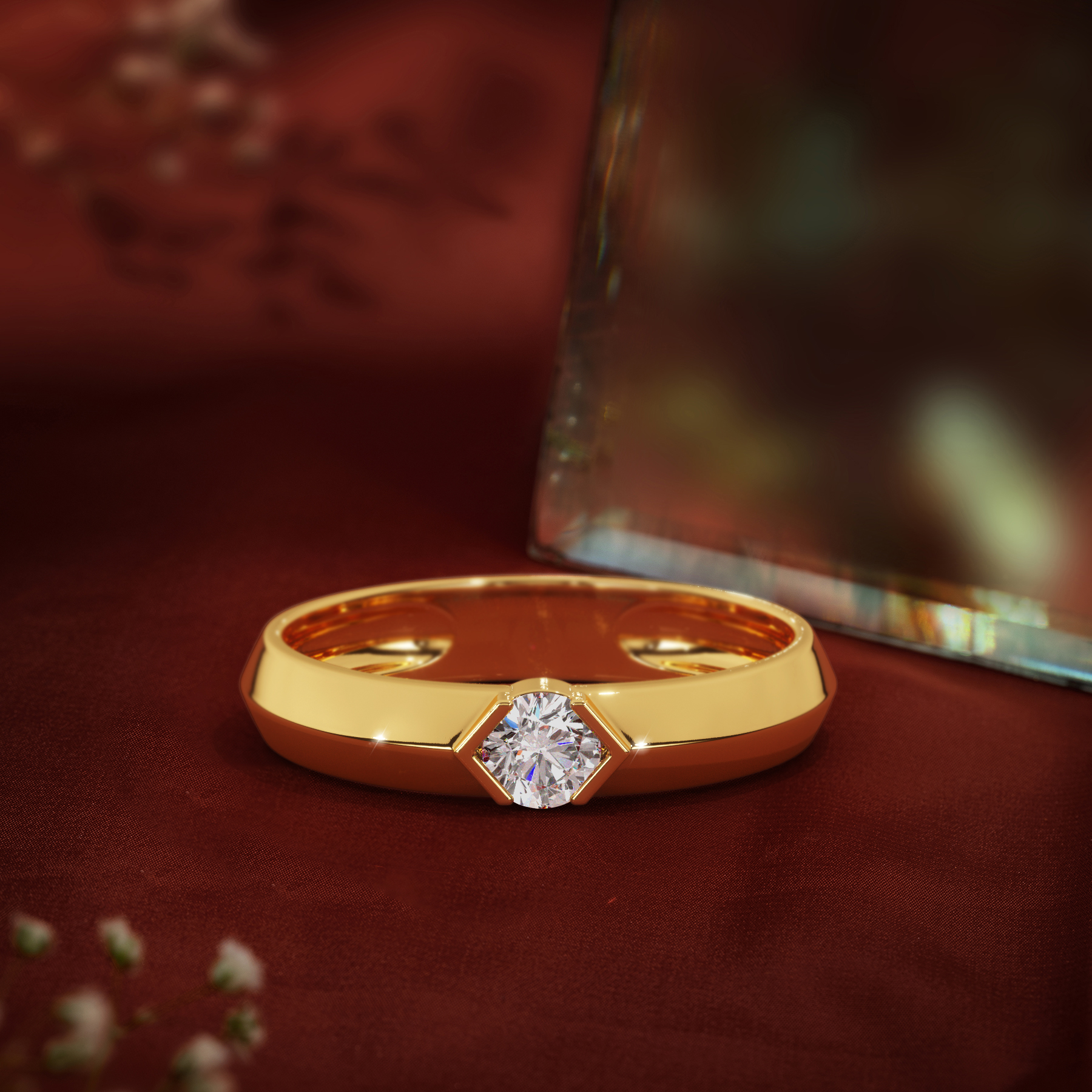 Mason Solitaire Ring for Men