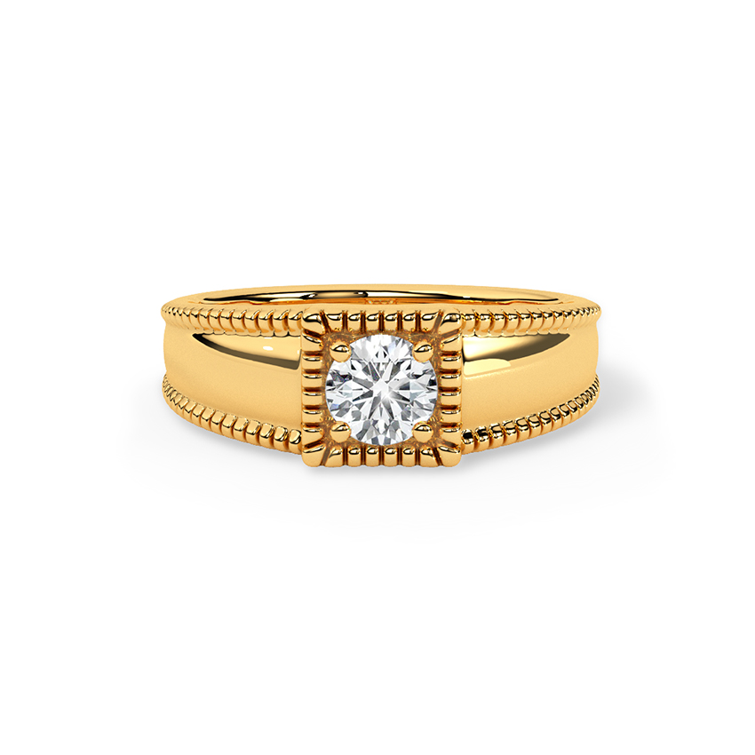 Atlas Solitaire Ring for Men