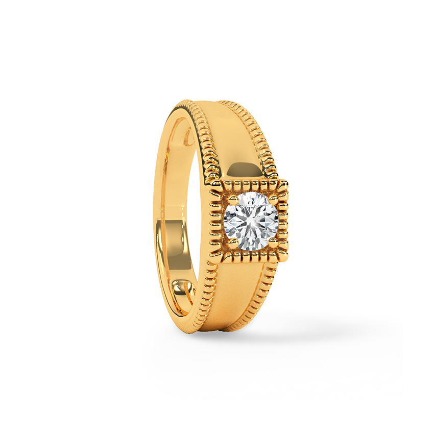 Atlas Solitaire Ring for Men