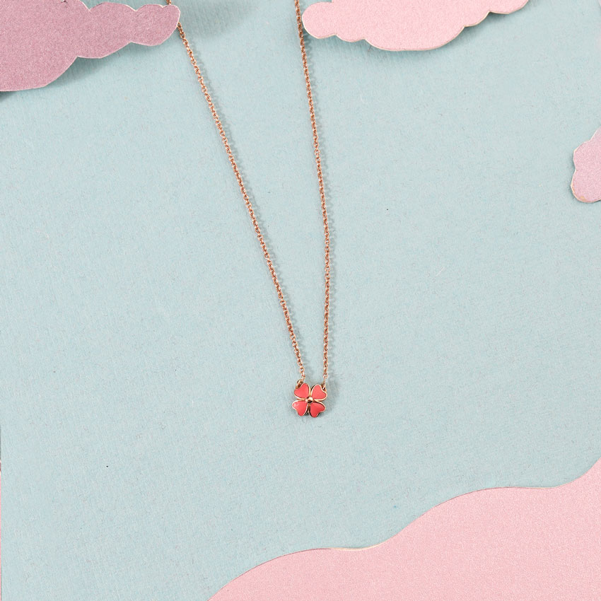 Cress Floret Kids' Gold Necklace