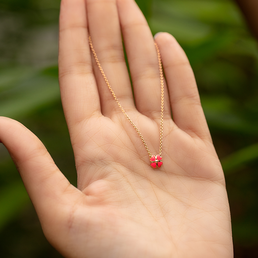 Cress Floret Kids' Gold Necklace