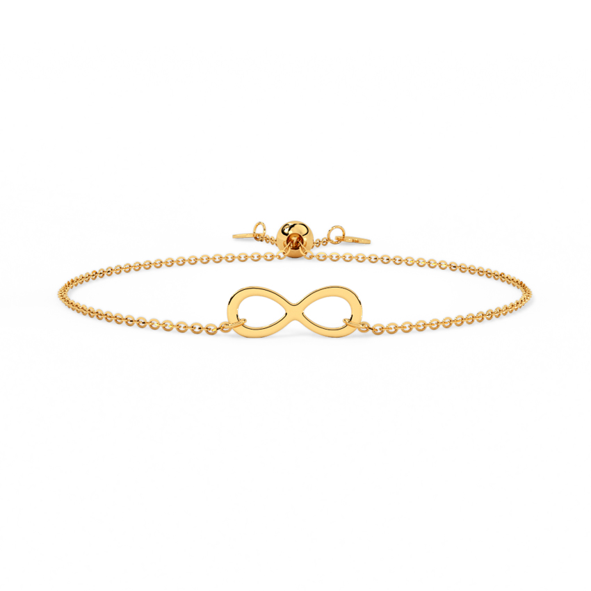 Infinity Love Adjustable Gold Bracelet