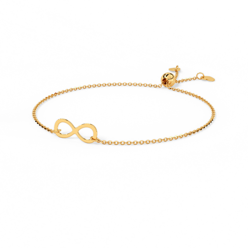Infinity Love Adjustable Gold Bracelet