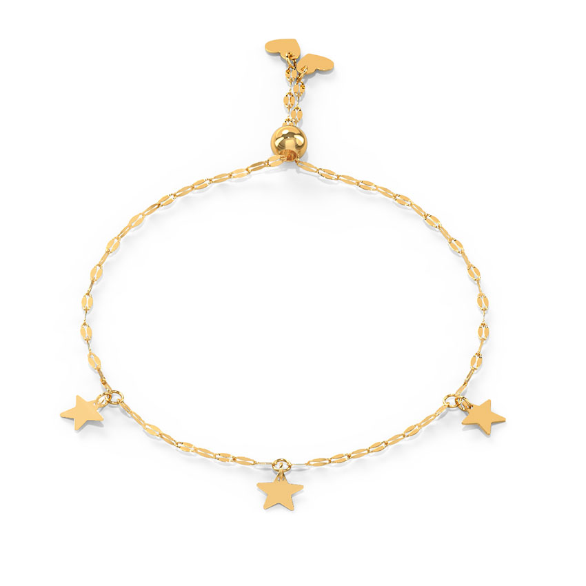 Stellar Luminous Adjustable Gold Bracelet